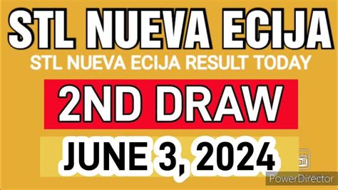 stl nueva ecija 2nd draw today|STL Nueva Ecija Results June 1 to 30, 2024.